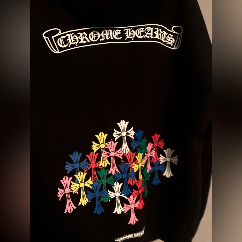 Chrome hearts multi color cross zip up